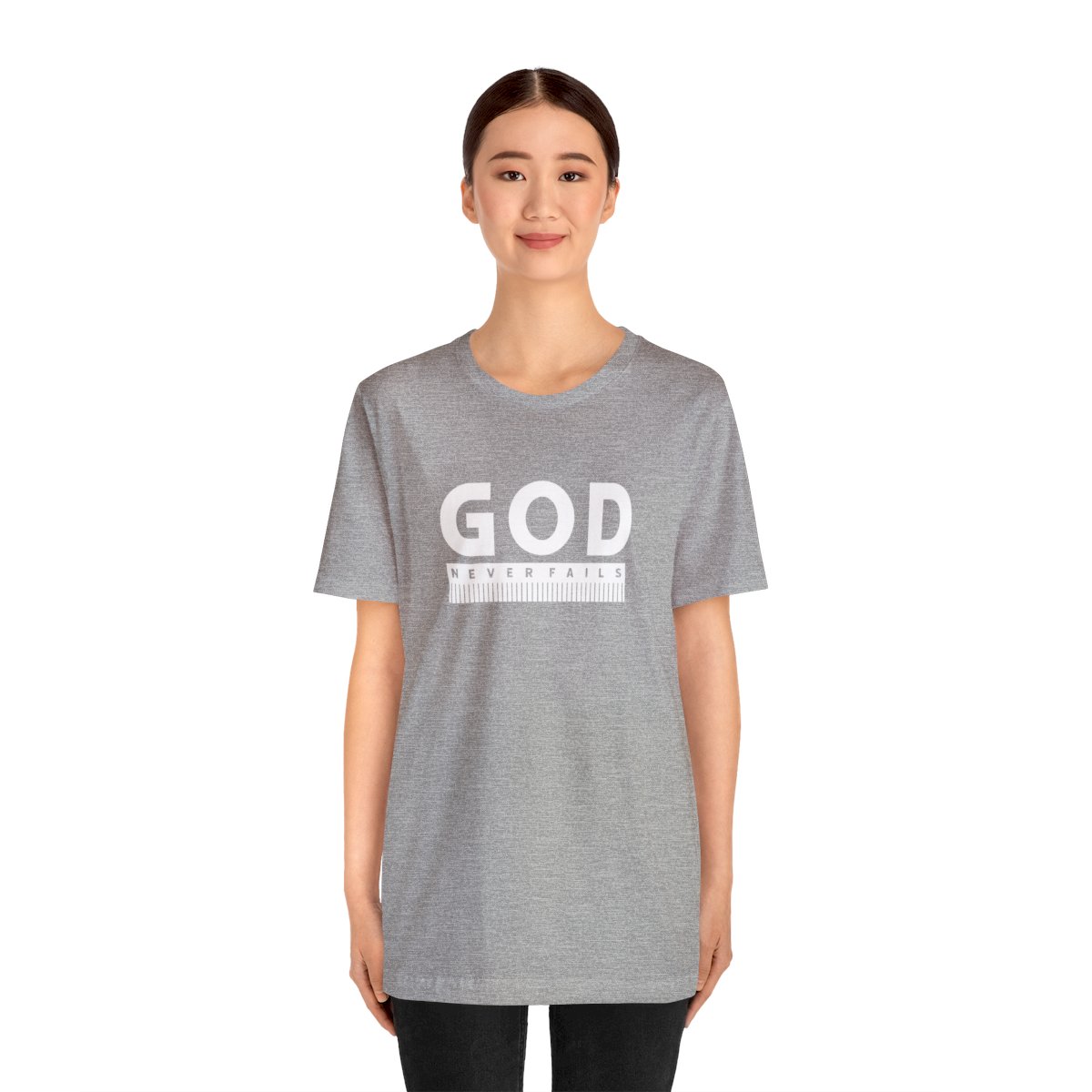God Never Fails: Unisex Jersey Short Sleeve Tee