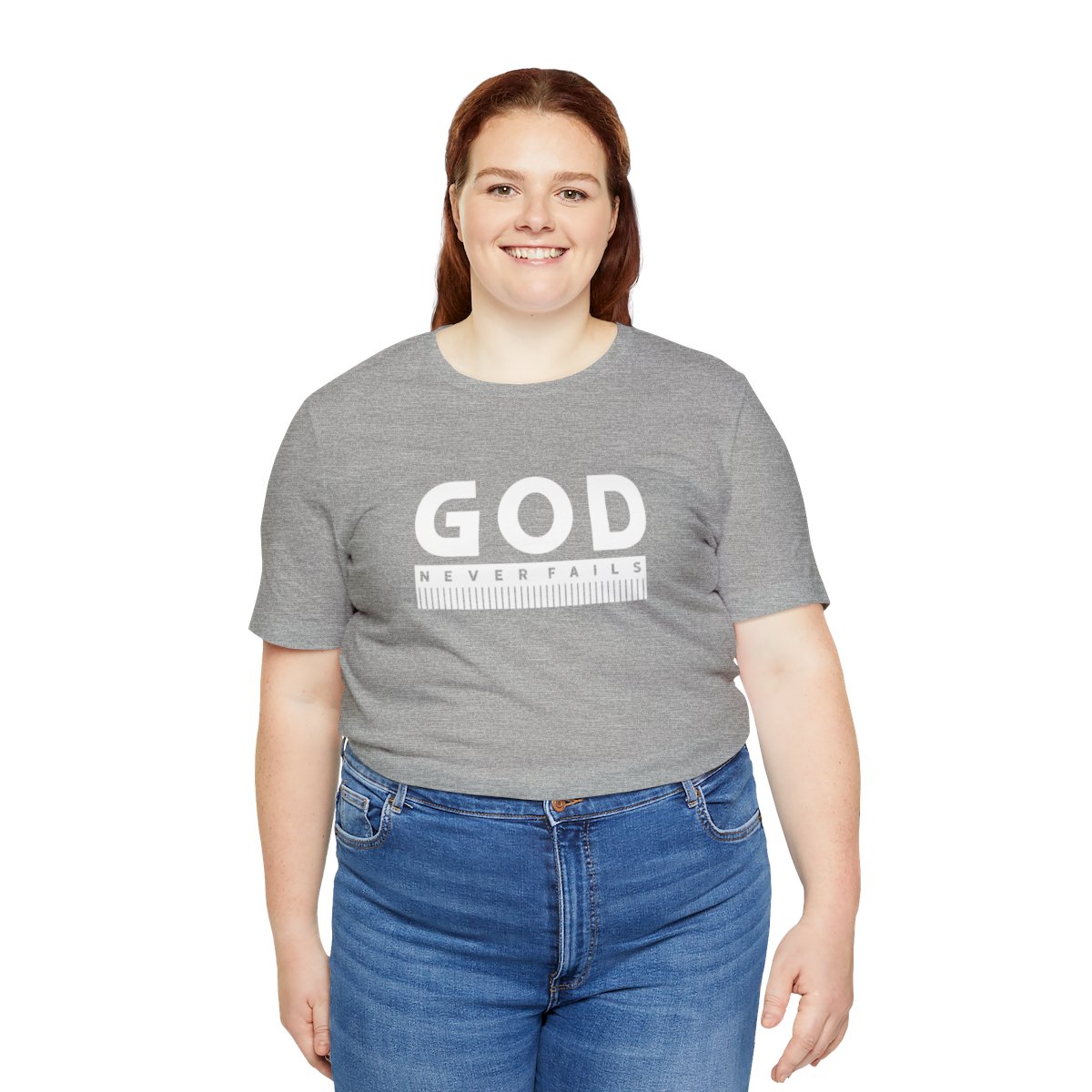 God Never Fails: Unisex Jersey Short Sleeve Tee