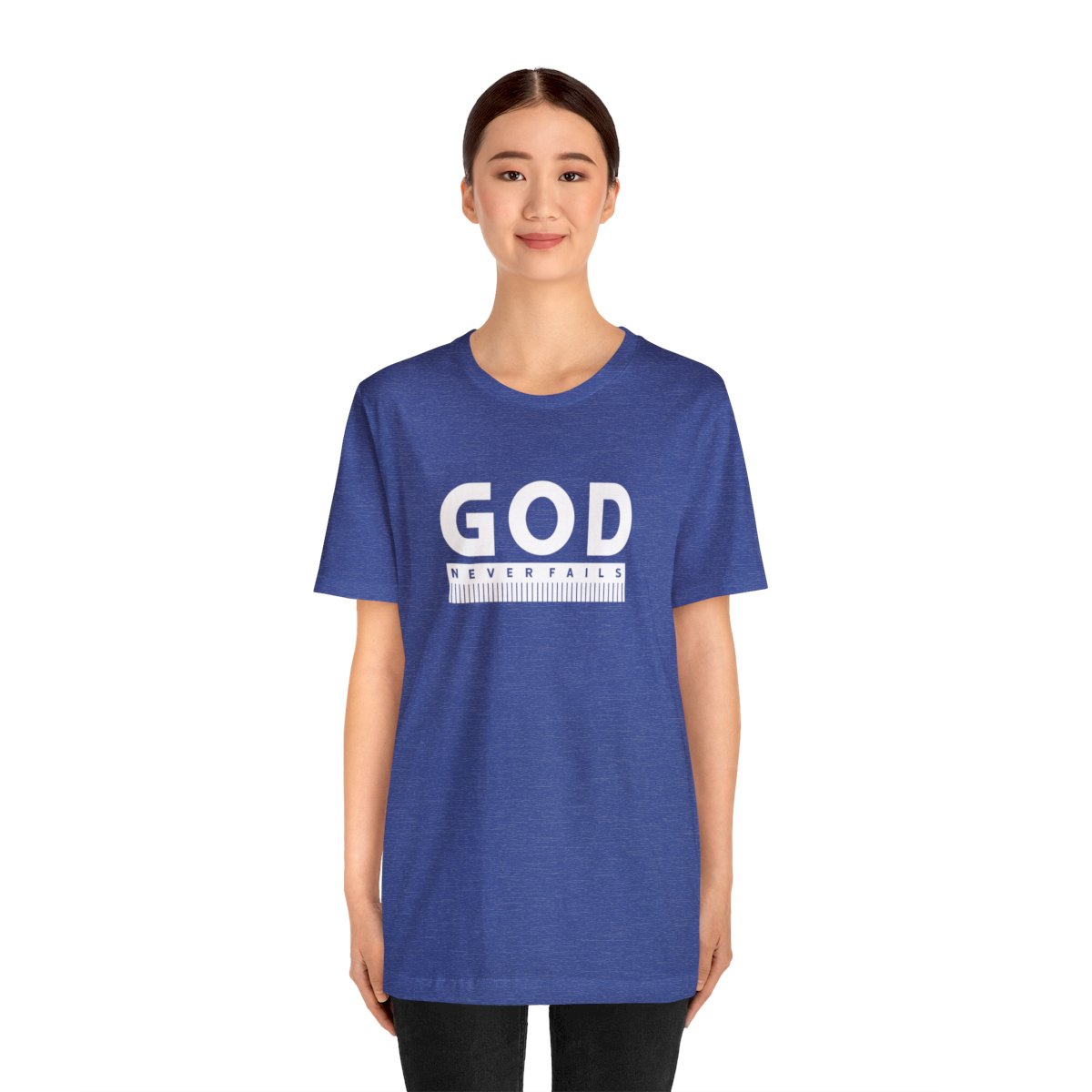 God Never Fails: Unisex Jersey Short Sleeve Tee