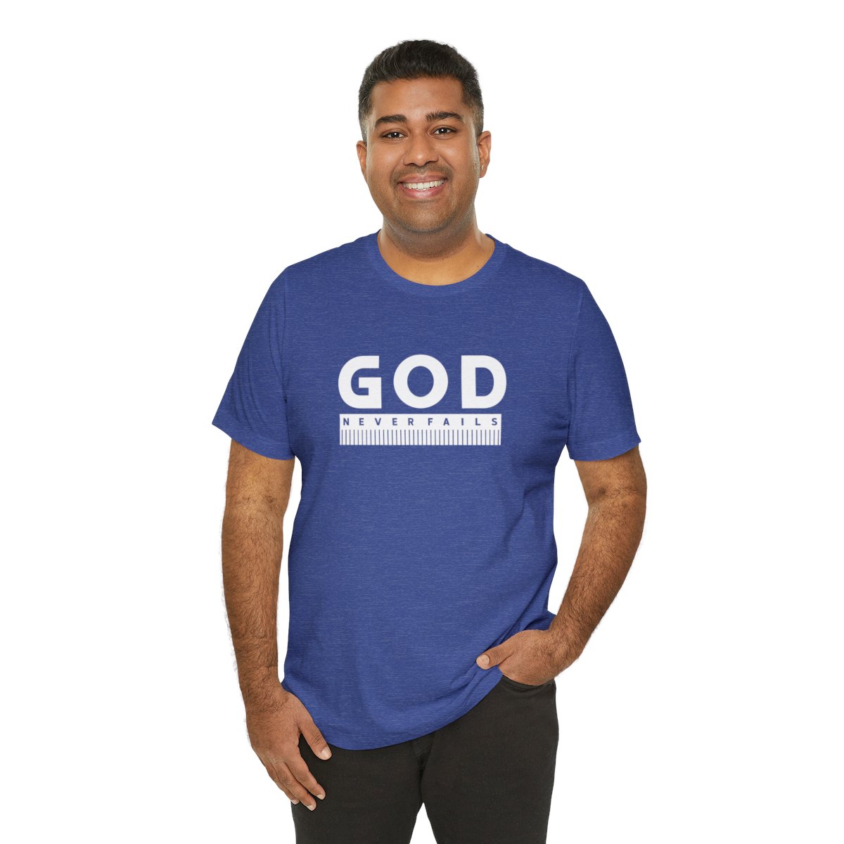 God Never Fails: Unisex Jersey Short Sleeve Tee