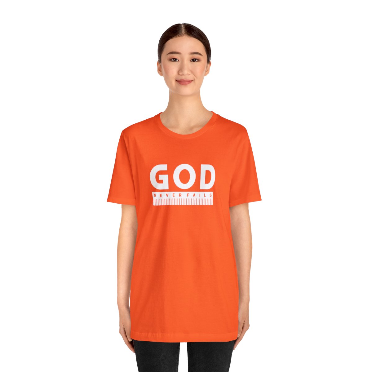 God Never Fails: Unisex Jersey Short Sleeve Tee