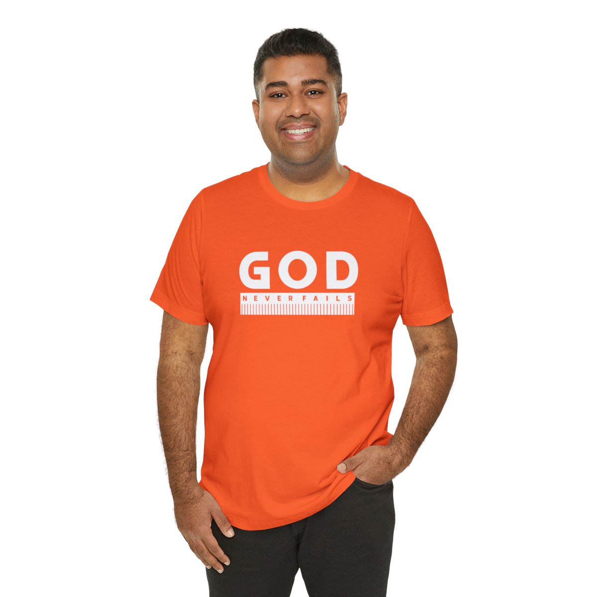 God Never Fails: Unisex Jersey Short Sleeve Tee