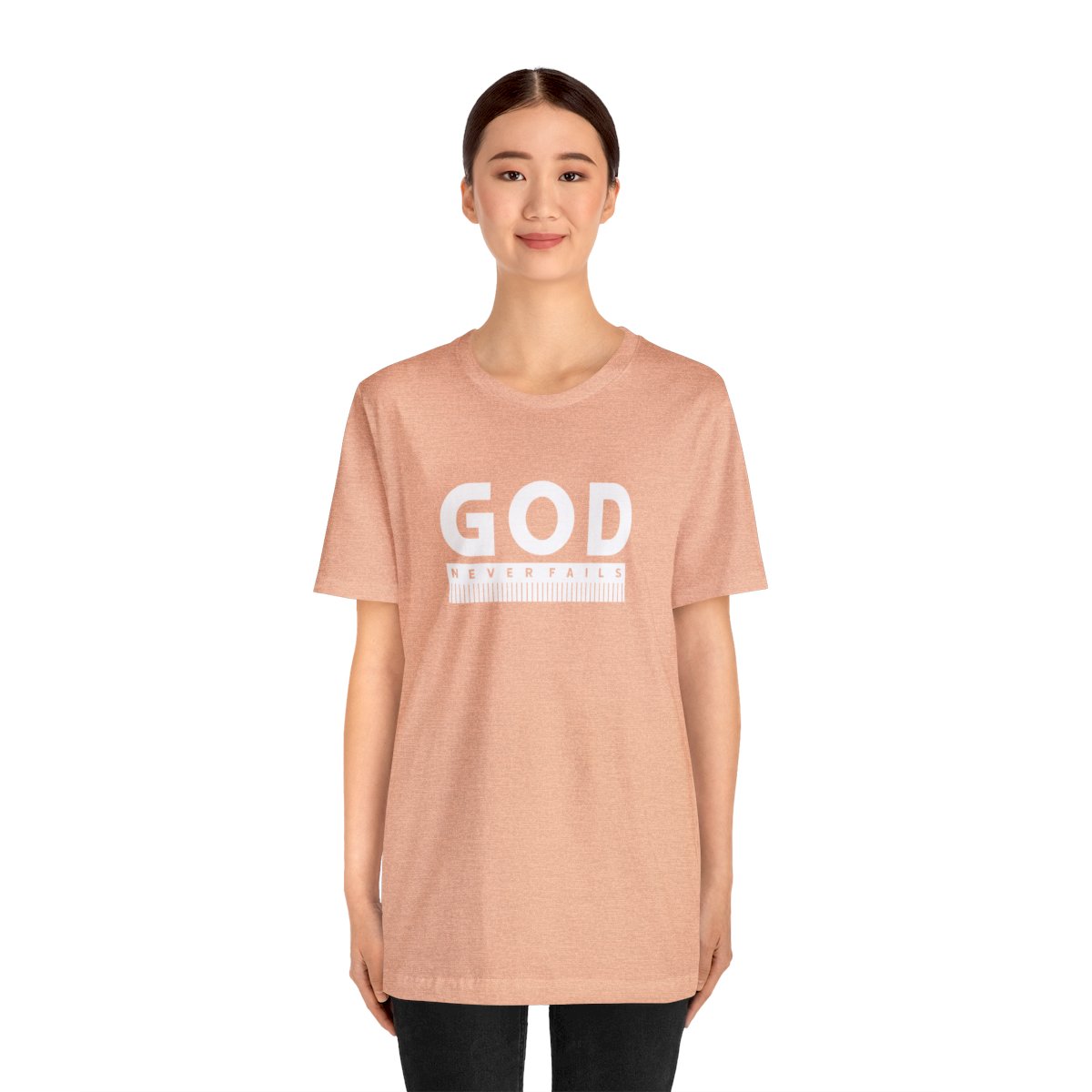 God Never Fails: Unisex Jersey Short Sleeve Tee