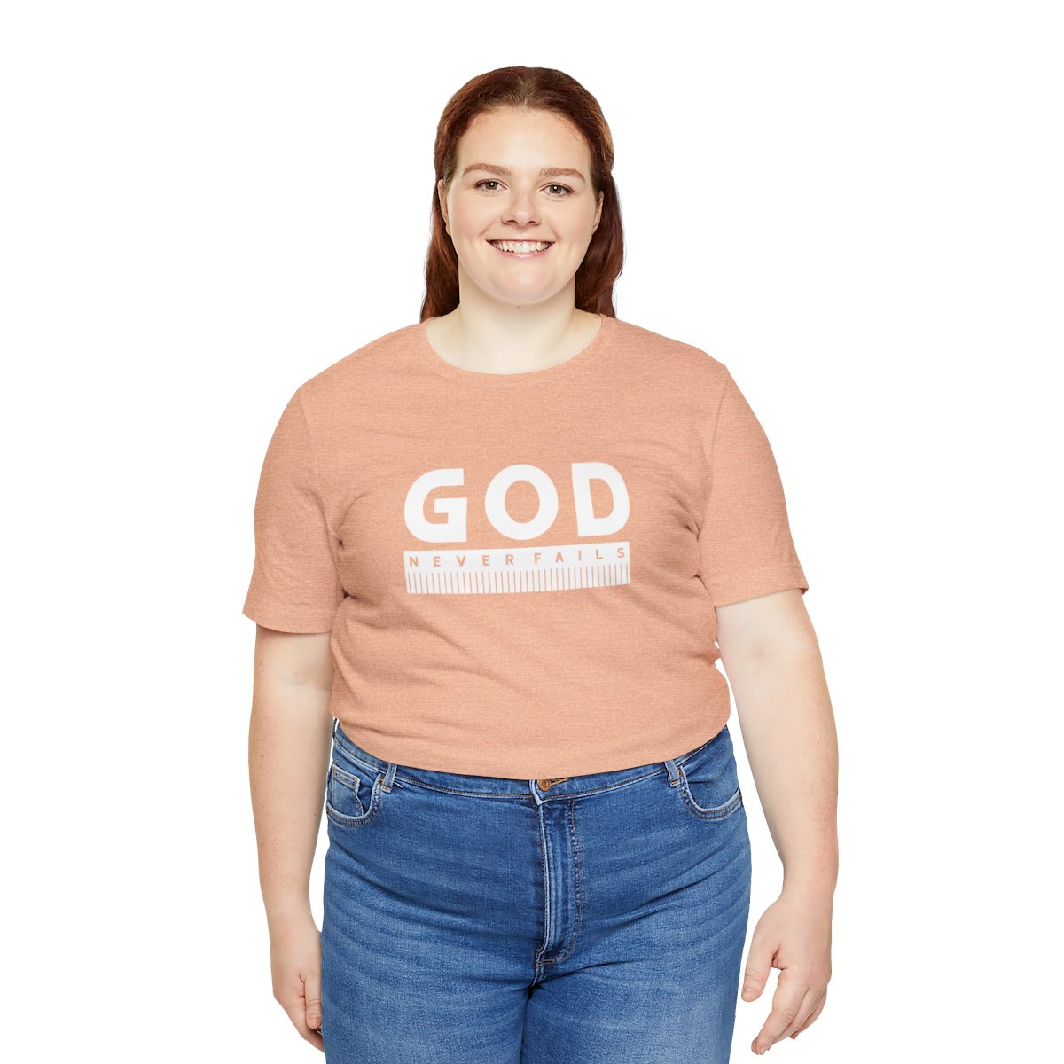 God Never Fails: Unisex Jersey Short Sleeve Tee