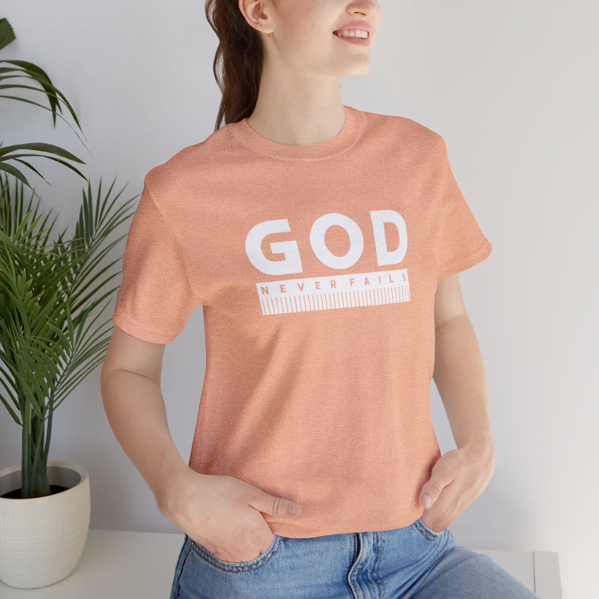 God Never Fails: Unisex Jersey Short Sleeve Tee